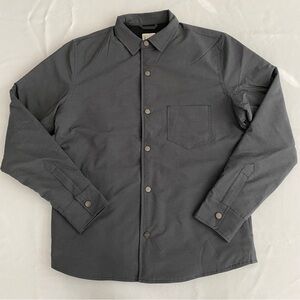 Vuori Men’s Atlas Jacket Medium Insulated Shacket Lightweight Black Heather NWT